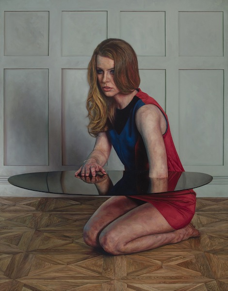 Ian Cumberland: Black Hole, 2016, Öl auf Leinwand, 140 x 110 cm 

